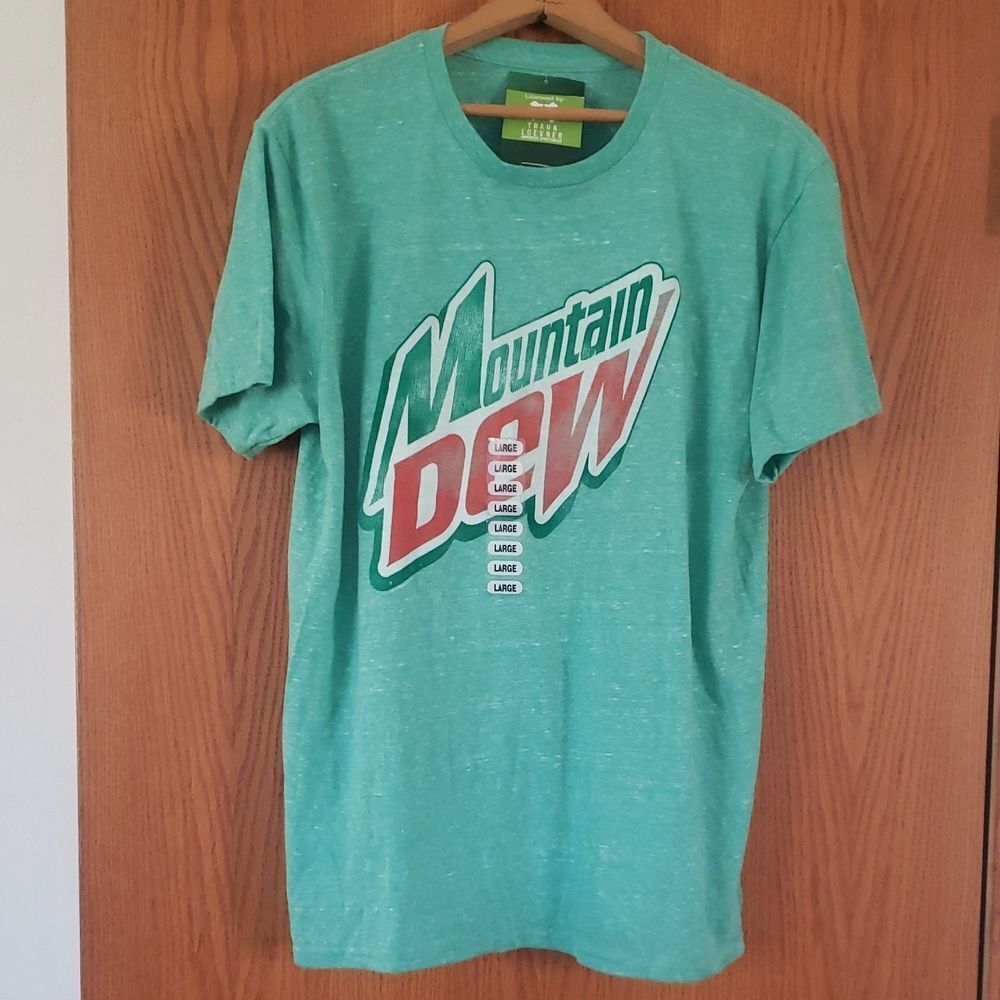 NWT Mtn Mountain Dew T-Shirt Sz L